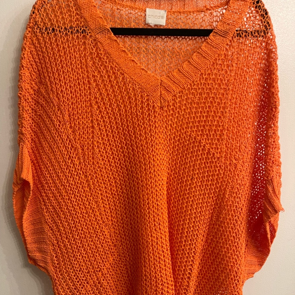 Open stitched sweater from Chicos